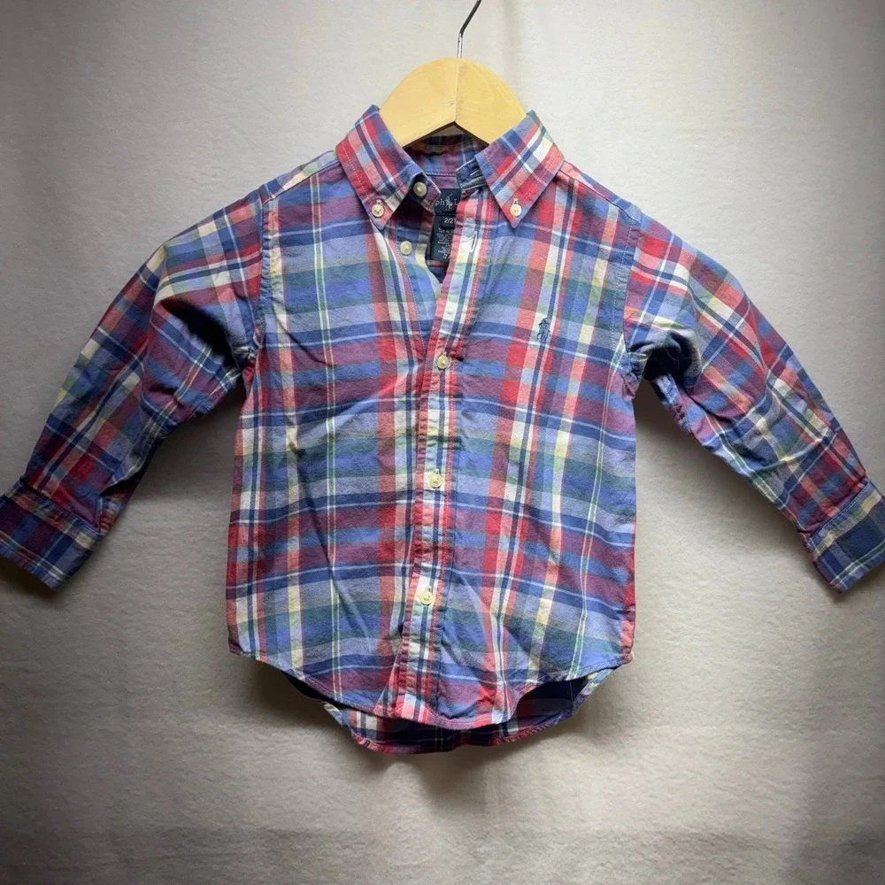 Ralph Lauren Toddler‎ Plaid Button Down Shirt - 2T